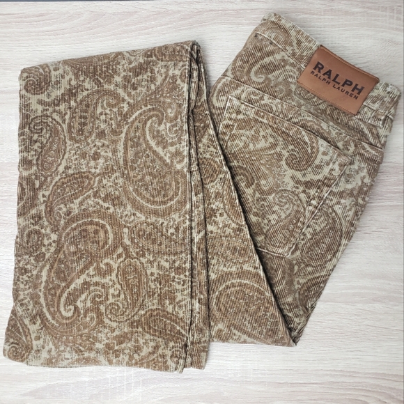 Ralph Lauren Pants - Vintage Ralph Lauren Paisley Corduroy Pant